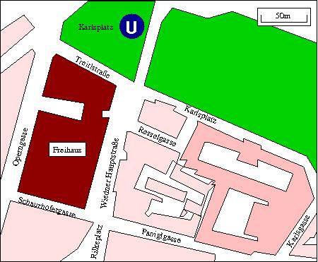 Plan of Freihaus area