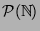 ${\cal P}({\mathbb{N}})$