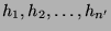 $h_1,h_2,\ldots,h_{n'}$