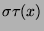 $\sigma \tau(x)$