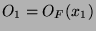 $O_1 = O_F(x_1)$