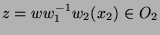 $z = ww_1^{-1}w_2(x_2) \in O_2$