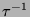 $\tau^{-1}$