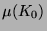 $\mu(K_0)$