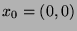 $x_0 = (0,0)$