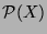 ${\cal P}(X)$